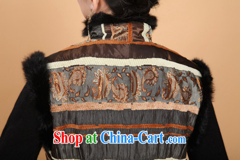 Jessup, autumn and winter, new elegant rabbit hair, for manually buckle long Chinese clothing Tang jackets Ma folder vest M 2293 - 2 brown XXXXL pictures, price, brand platters! Elections are good character, the national distribution, so why buy now enjoy more preferential! Health