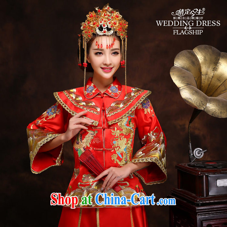 The Code love life manual embroidery Su-wo service dress Chinese traditional wedding dress toast clothing married clothing retro dresses Fung Crown + clothing XXL waist 2 feet 3 pictures, price, brand platters! Elections are good character, the national distribution, so why buy now enjoy more preferential! Health
