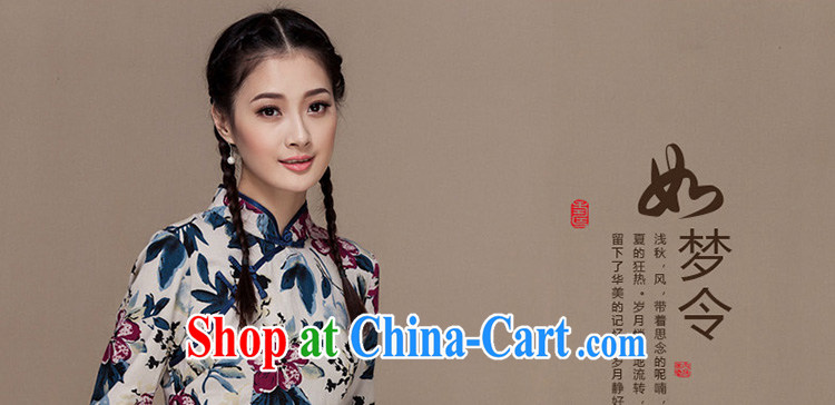 Yin Yue seal autumn 2015 new units the long-sleeved robes of Korea wind daily improved Chinese cheongsam dress picture color S pictures, price, brand platters! Elections are good character, the national distribution, so why buy now enjoy more preferential! Health