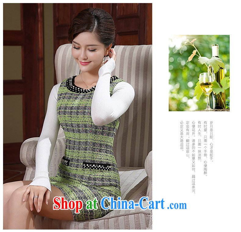 The CYD HO Kwun Tong' once and for all of 2015 autumn and winter with new stylish dresses retro improved temperament female FW 4910 fancy XXL pictures, price, brand platters! Elections are good character, the national distribution, so why buy now enjoy more preferential! Health