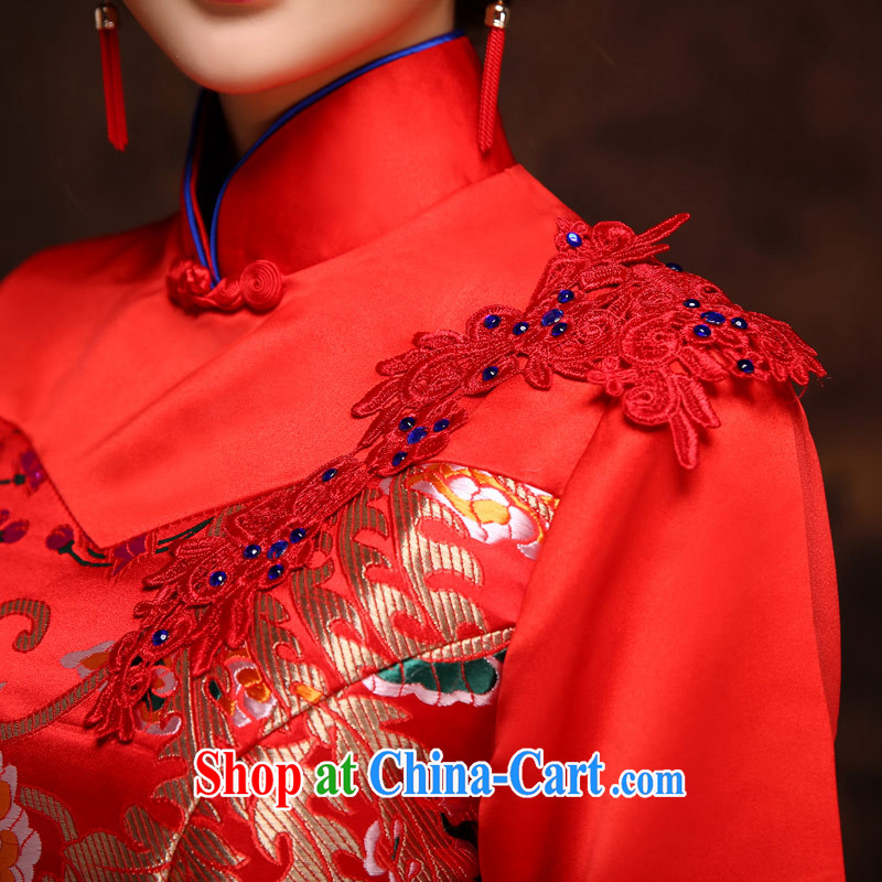 Love On The temporal bridal dresses wedding dresses Girls fall and winter embroidered red long improved bows. Tang replacing the door female decoration, graphics thin red XXL waist 2 feet 3, love life, and shopping on the Internet