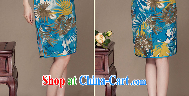 Yin Yue seal autumn 2015 new long robes cotton the retro daily improved cheongsam ethnic wind Chinese picture color XXL pictures, price, brand platters! Elections are good character, the national distribution, so why buy now enjoy more preferential! Health