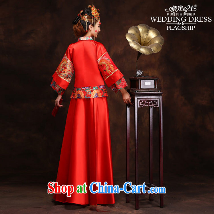 Love Life Chinese long Phoenix cheongsam Sau Wo service wedding dress retro married Yi red toast clothing loose Chinese phoenix Crown + Sau wo service M pictures, price, brand platters! Elections are good character, the national distribution, so why buy now enjoy more preferential! Health