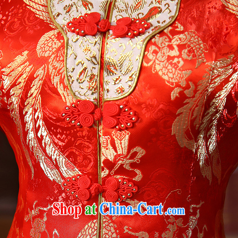 A good service is 2015 new spring and summer red Chinese bride Xiao Fengxian wedding dresses long dresses, bows and winter clothing, long dress XL, good service, and, shopping on the Internet
