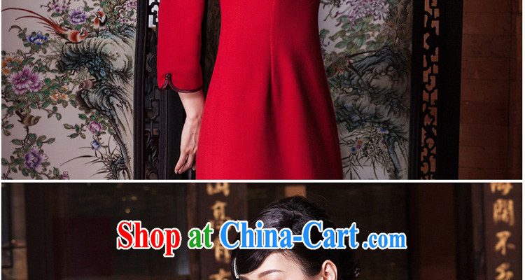Yin Yue seal 2015 winter new wedding dresses red elegance daily improved, qipao dresses red XXL pictures, price, brand platters! Elections are good character, the national distribution, so why buy now enjoy more preferential! Health