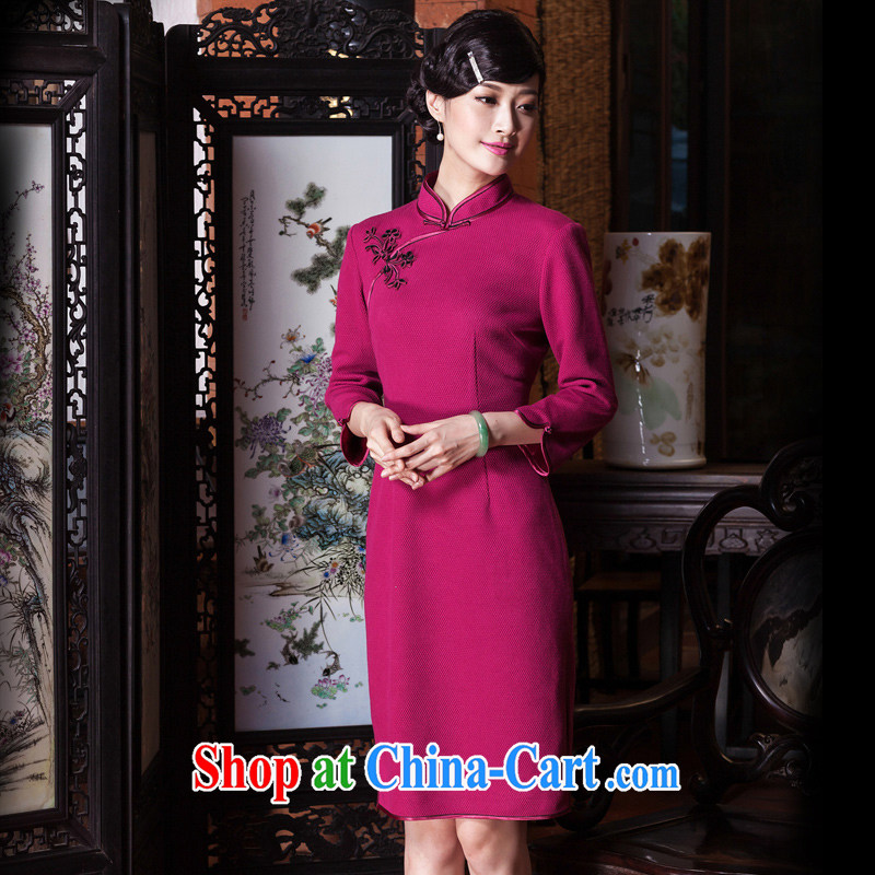 Yin Yue seal 2015 winter new wedding dresses red elegance daily improved, qipao dresses red XXL seal, Yin Yue, shopping on the Internet