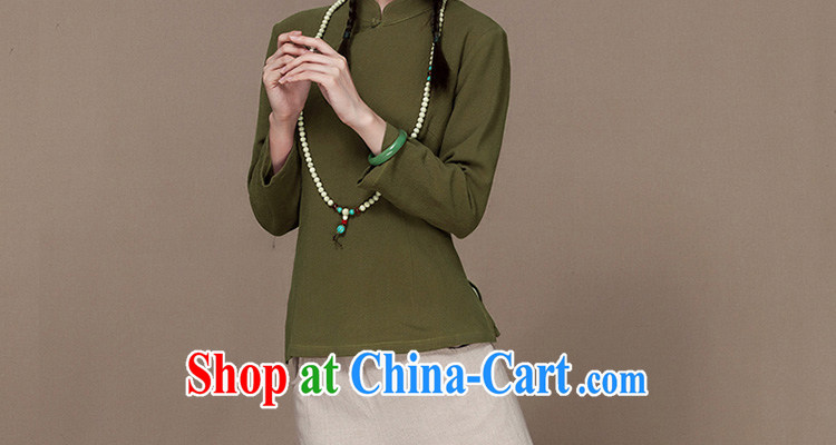 Autumn 2015 new units the commission long-sleeved Tang with the snap-han-linen Chinese literature and art nouveau cheongsam shirt blue XXL pictures, price, brand platters! Elections are good character, the national distribution, so why buy now enjoy more preferential! Health