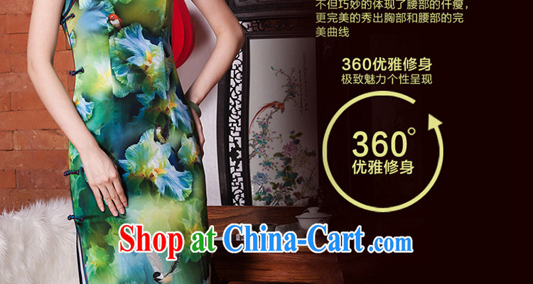 Yin Yue seal autumn 2015 New Silk long cheongsam Annual Meeting banquet, qipao Beauty Fashion improved picture color XL pictures, price, brand platters! Elections are good character, the national distribution, so why buy now enjoy more preferential! Health