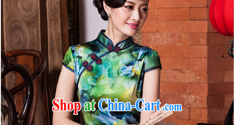 Yin Yue seal autumn 2015 New Silk long cheongsam Annual Meeting banquet, qipao Beauty Fashion improved picture color XL pictures, price, brand platters! Elections are good character, the national distribution, so why buy now enjoy more preferential! Health