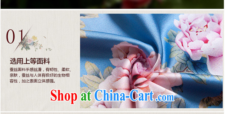 Yin Yue NARS summer 2015 new, improved cheongsam stylish summer genuine heavy silk standard retro short cheongsam dress picture color XXL pictures, price, brand platters! Elections are good character, the national distribution, so why buy now enjoy more preferential! Health