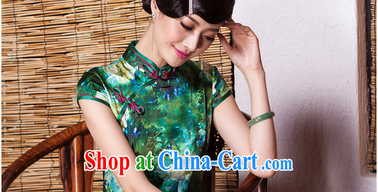 The seal as soon as possible confirming shade heavy Silk Cheongsam luxury sauna Silk Cheongsam dress improved fashion, dress picture color XXL pictures, price, brand platters! Elections are good character, the national distribution, so why buy now enjoy more preferential! Health
