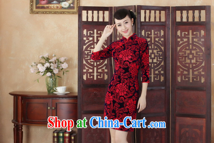 Jessup, autumn and winter, new elegant Ethnic Wind female gold velour cheongsam beauty dresses TD 0015 figure XXL pictures, price, brand platters! Elections are good character, the national distribution, so why buy now enjoy more preferential! Health