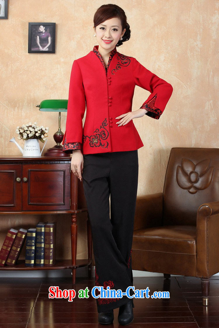 To Green, older women fall and winter fashion new products, for stitching embroidered mother load Tang jackets red 3XL pictures, price, brand platters! Elections are good character, the national distribution, so why buy now enjoy more preferential! Health