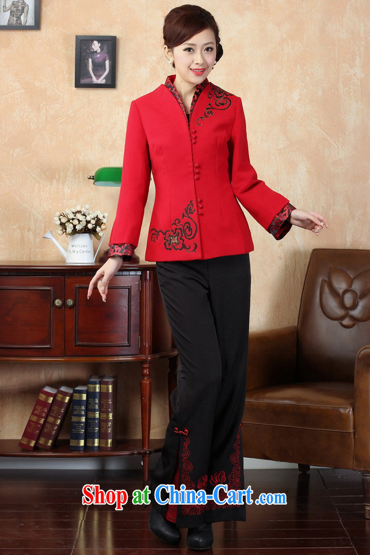 To Green, older women fall and winter fashion new products, for stitching embroidered mother load Tang jackets red 3XL pictures, price, brand platters! Elections are good character, the national distribution, so why buy now enjoy more preferential! Health