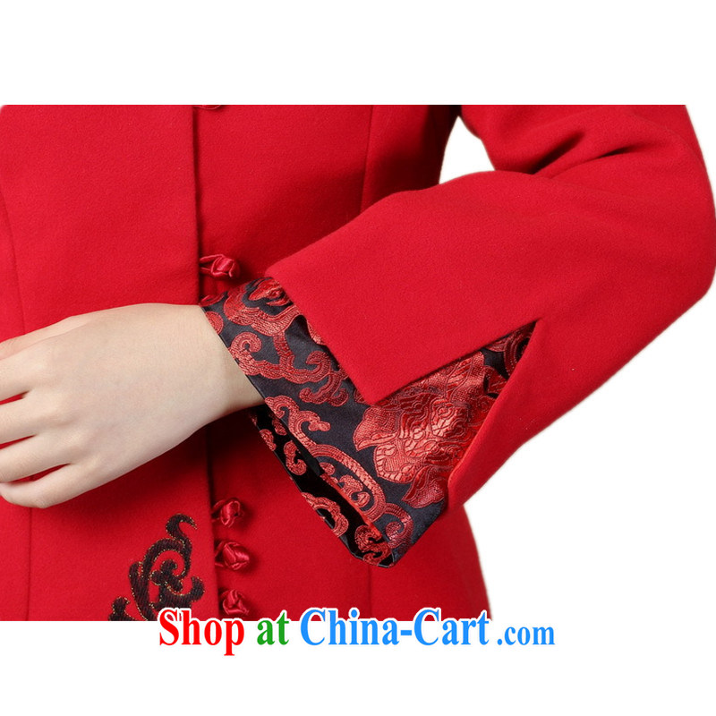 To Green, older women fall and winter fashion new products, for stitching embroidered MOM replace Tang jackets red 3XL, green, and shopping on the Internet