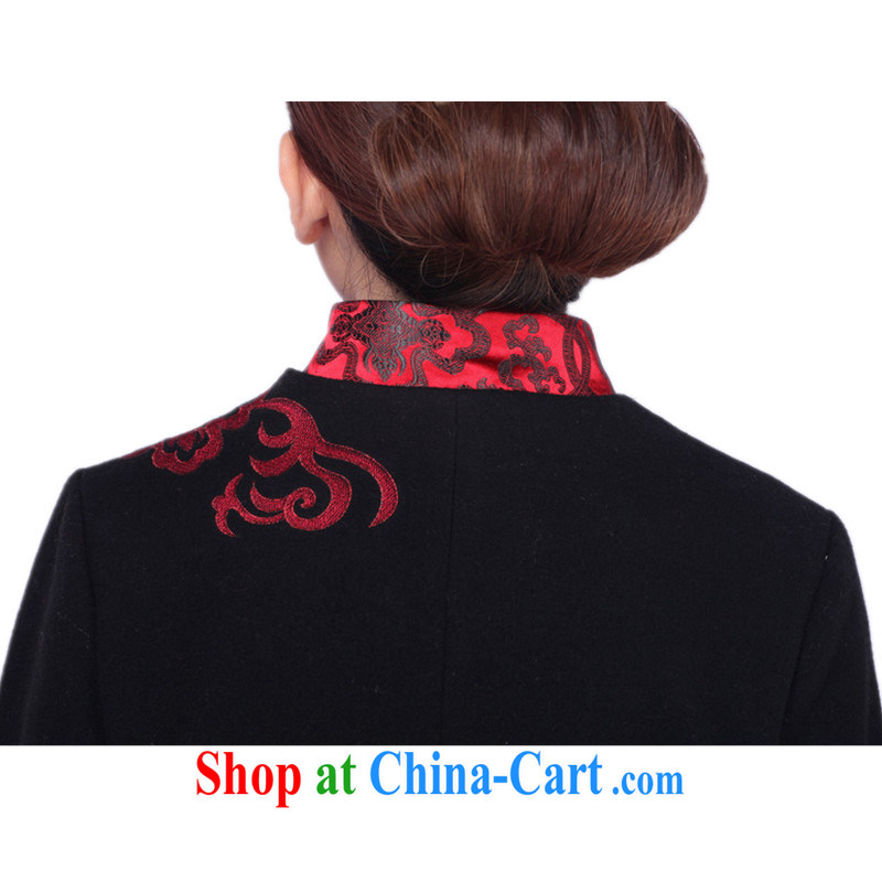 To Green, older women fall and winter fashion new products for the embroidery stitching her mother single-buckle Tang jackets black 3 XL, green, and, shopping on the Internet