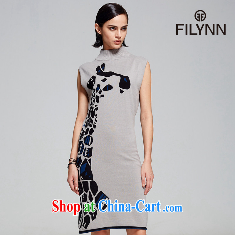 Philip Lynne FILYNN 2014 female New Literature and Art, a sleeveless stamp beauty round-collar dresses F C 14 31,030 gray S, FILYNN, shopping on the Internet
