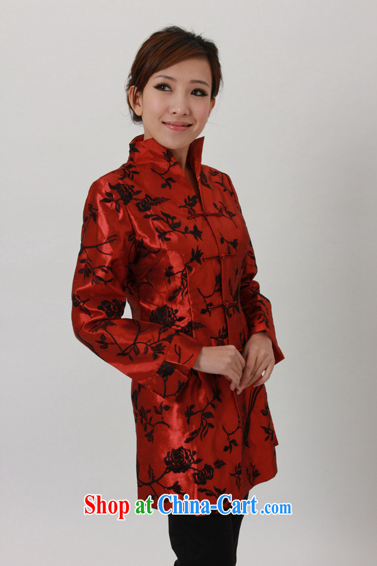 To Green, older women with autumn and winter new stylish beauty lapel suit mother Single Row buckle Long Tang jackets red 2 XL pictures, price, brand platters! Elections are good character, the national distribution, so why buy now enjoy more preferential! Health