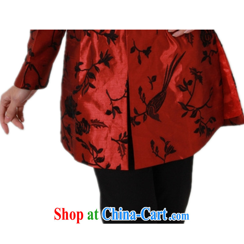To Green, older women fall and winter new stylish beauty lapel suit with her mother, the charge-back, Long Tang jackets red 2 XL, green, and, shopping on the Internet