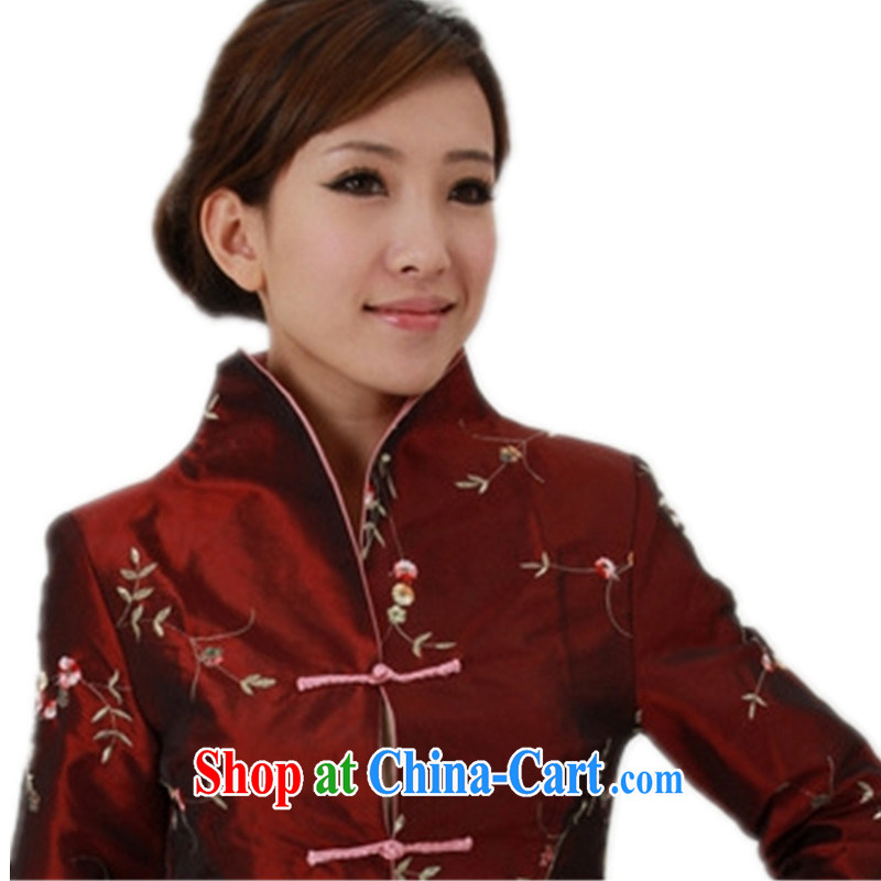 To Green, older women autumn and winter fashion new, suit for the long, single row for mothers with Tang jackets/J 1393 #2 XL, green, and, on-line shopping
