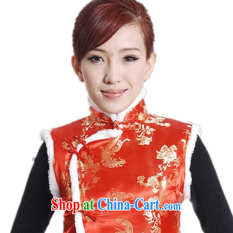 To Green, the older women Fall/Winter Fashion new products, for the hard-pressed by the snap embroidered mother load Tang with cotton vest picture color 2 XL, green, and, on-line shopping