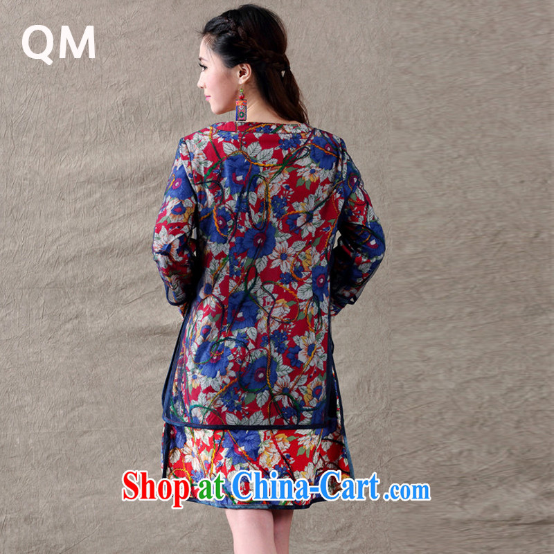 Shallow end China wind dresses original graphics thin improved cheongsam XHJ 692 dark red XXL, light (at the end QM), shopping on the Internet