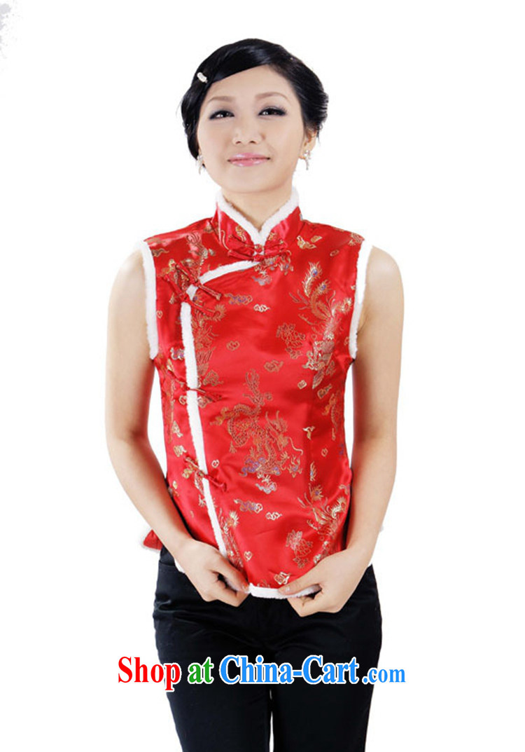In accordance with the conditions and the older girls fall/winter fashion, the collar embroidered mom with Chinese cotton vest 0003 #L pictures, price, brand platters! Elections are good character, the national distribution, so why buy now enjoy more preferential! Health