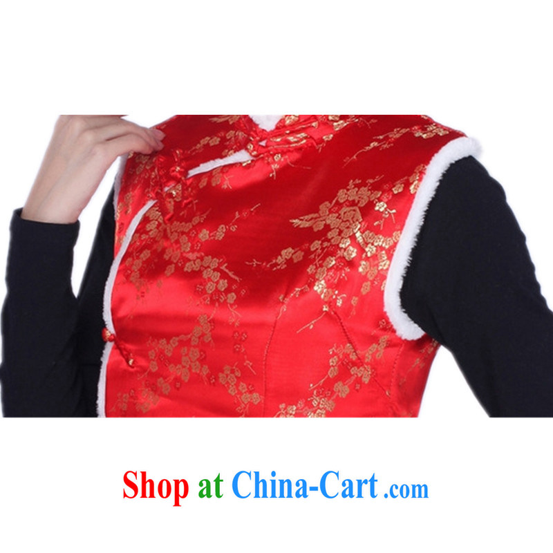 To Green, older women fall and winter fashion, the collar embroidered mother load Tang with cotton vest 0003 #2 XL, green, and, shopping on the Internet