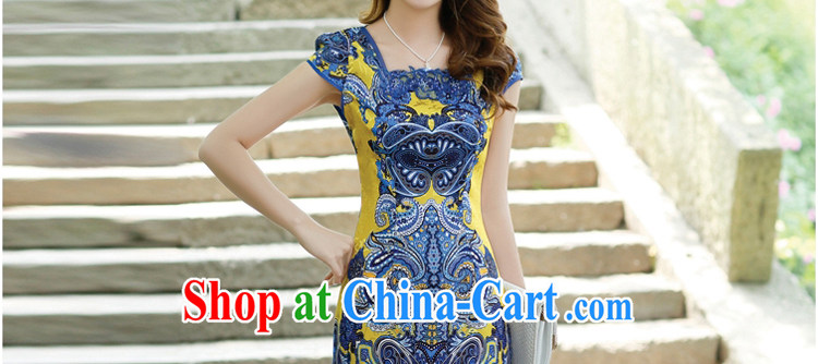 2015 women's clothing new cheongsam dress improved daily Stylish retro beauty cheongsam dress YF 8880 yellow L pictures, price, brand platters! Elections are good character, the national distribution, so why buy now enjoy more preferential! Health