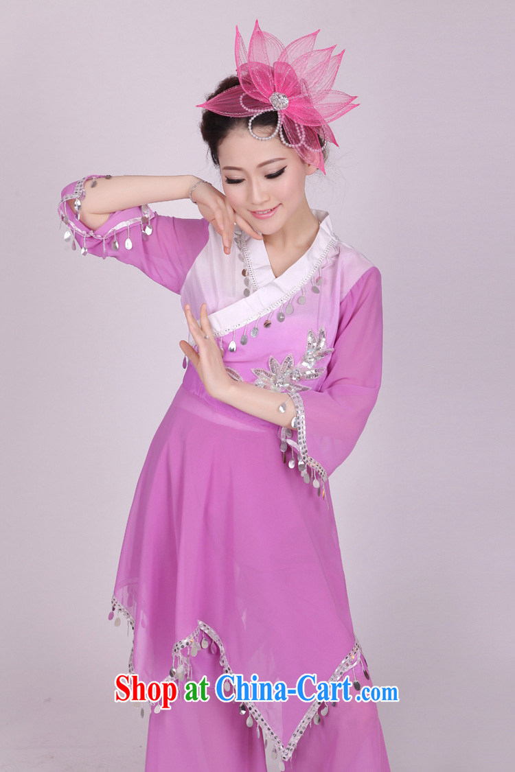 I should be grateful if you would arrange for her dream yangko dance serving Janggu skit National Service Fan Dance Square dance clothing classic female HXYM 0005 violet figure L pictures, price, brand platters! Elections are good character, the national distribution, so why buy now enjoy more preferential! Health