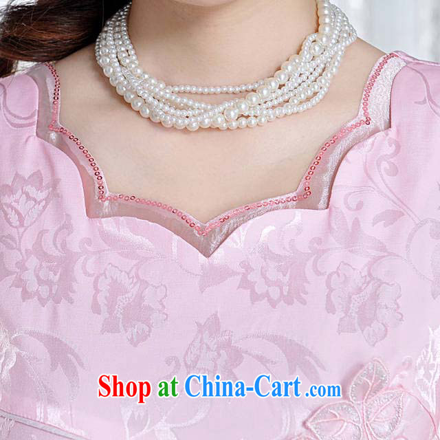 and aviation-ting 2014 genuine improved stylish embroidered clothes video waist dresses summer dresses dresses pink XXL pictures, price, brand platters! Elections are good character, the national distribution, so why buy now enjoy more preferential! Health