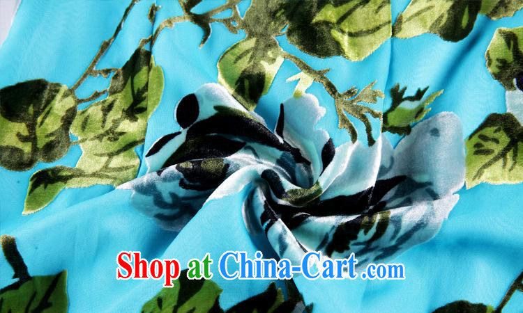2013 summer new improved stylish low-power's Sauna silk daily short cheongsam Shenzhen factory wholesale blue XXXXL pictures, price, brand platters! Elections are good character, the national distribution, so why buy now enjoy more preferential! Health