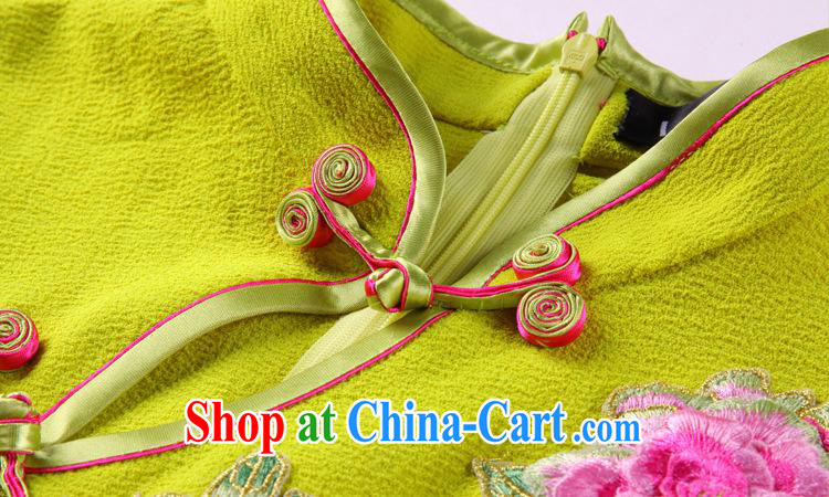2013 new improved stylish three-dimensional embroidery on cultivating the truck short cheongsam dress girls summer Factory Shenzhen wholesale picture color XXL pictures, price, brand platters! Elections are good character, the national distribution, so why buy now enjoy more preferential! Health