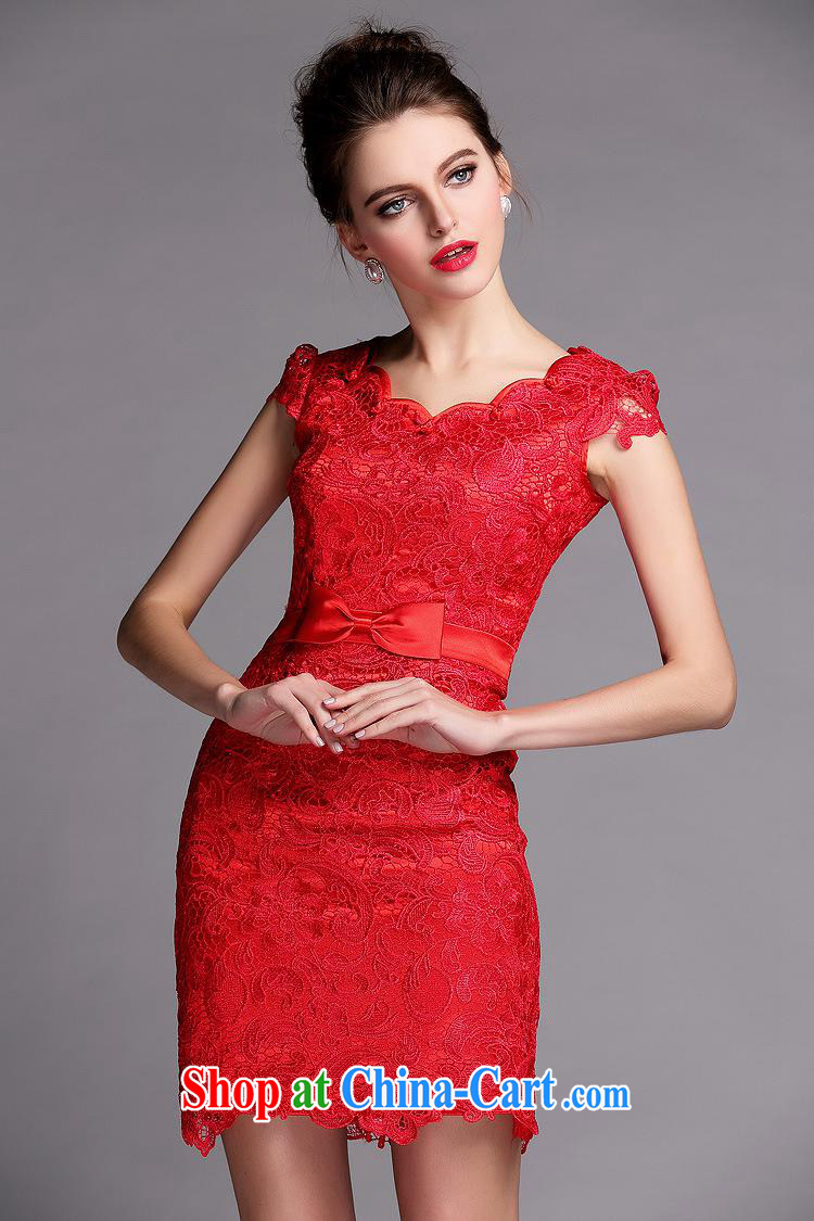 2014 new improved cheongsam water soluble biological empty red dress QF 140,504 Shenzhen factory wholesale red XXL pictures, price, brand platters! Elections are good character, the national distribution, so why buy now enjoy more preferential! Health