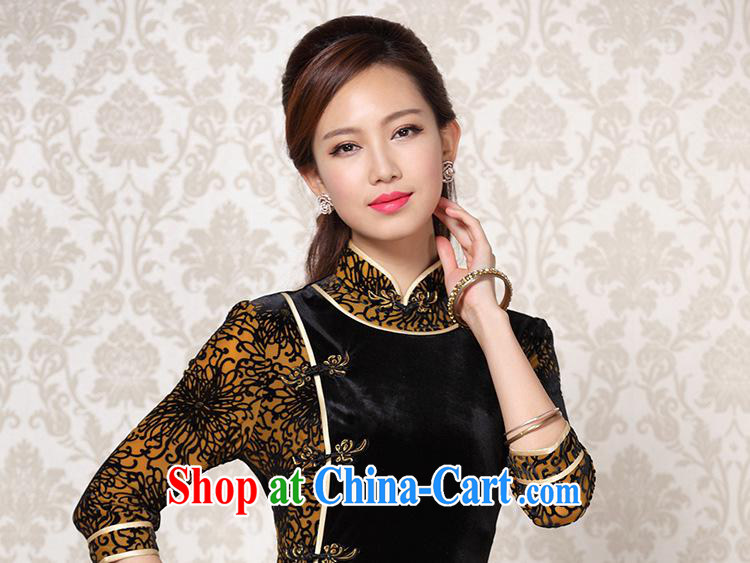 2013 fall/winter new improved Stylish retro wool stitching in short sleeves cheongsam Shenzhen Wholesale/mixed batch picture color XXL pictures, price, brand platters! Elections are good character, the national distribution, so why buy now enjoy more preferential! Health