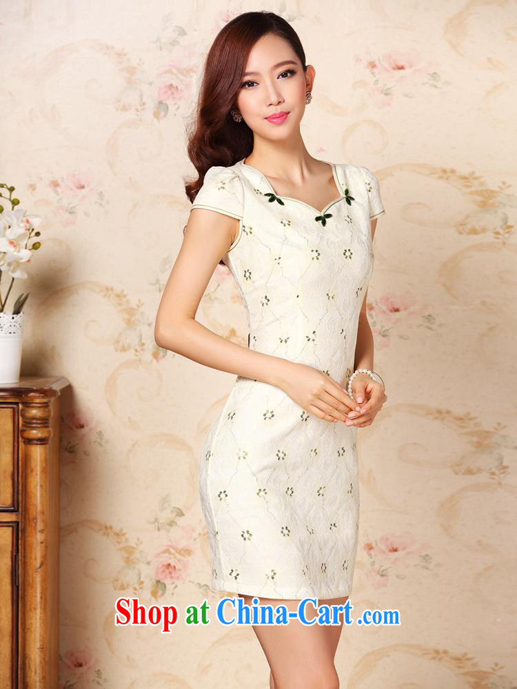Summer 2014 new, improved fashion without the forklift truck daily leisure sober short cheongsam dress girls Shenzhen factory wholesale picture color XXL pictures, price, brand platters! Elections are good character, the national distribution, so why buy now enjoy more preferential! Health