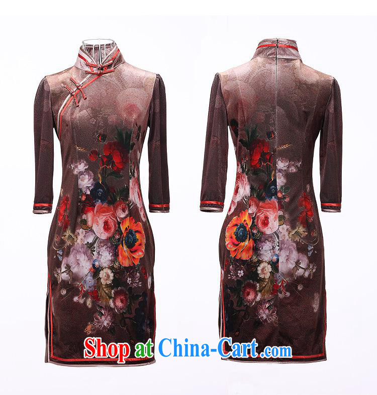 Spring 2013 new Korean velvet stamp retro improved in short sleeves, a tight outfit ceremonial dress picture color XXXL pictures, price, brand platters! Elections are good character, the national distribution, so why buy now enjoy more preferential! Health