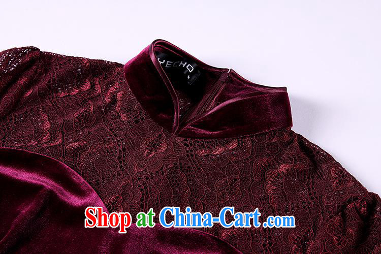 2013 fall and winter improved stylish and simple lace long-sleeved wool stitching daily Goods Factory Shenzhen wholesale wine red M pictures, price, brand platters! Elections are good character, the national distribution, so why buy now enjoy more preferential! Health