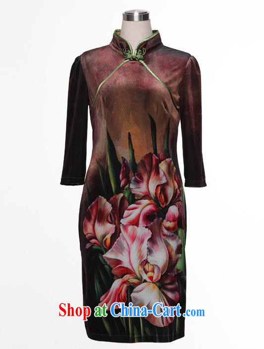 The 2013 can also spring, improved Stylish retro wool long qipao cheongsam shown in figure S pictures, price, brand platters! Elections are good character, the national distribution, so why buy now enjoy more preferential! Health