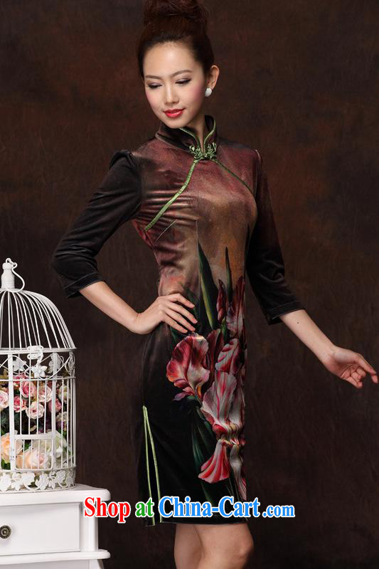 The 2013 can also spring, improved Stylish retro wool long qipao cheongsam shown in figure S pictures, price, brand platters! Elections are good character, the national distribution, so why buy now enjoy more preferential! Health