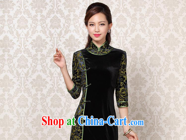 2013 fall/winter new improved Stylish retro wool stitching in short sleeves cheongsam Shenzhen Wholesale/mixed batch picture color XXL pictures, price, brand platters! Elections are good character, the national distribution, so why buy now enjoy more preferential! Health