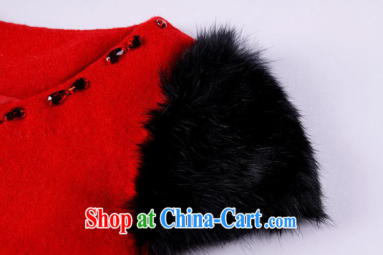 2013 fall/winter new, improved and stylish rabbit hair cuff is gross Body Short cheongsam Shenzhen factory batch/lot mixed red XXL pictures, price, brand platters! Elections are good character, the national distribution, so why buy now enjoy more preferential! Health
