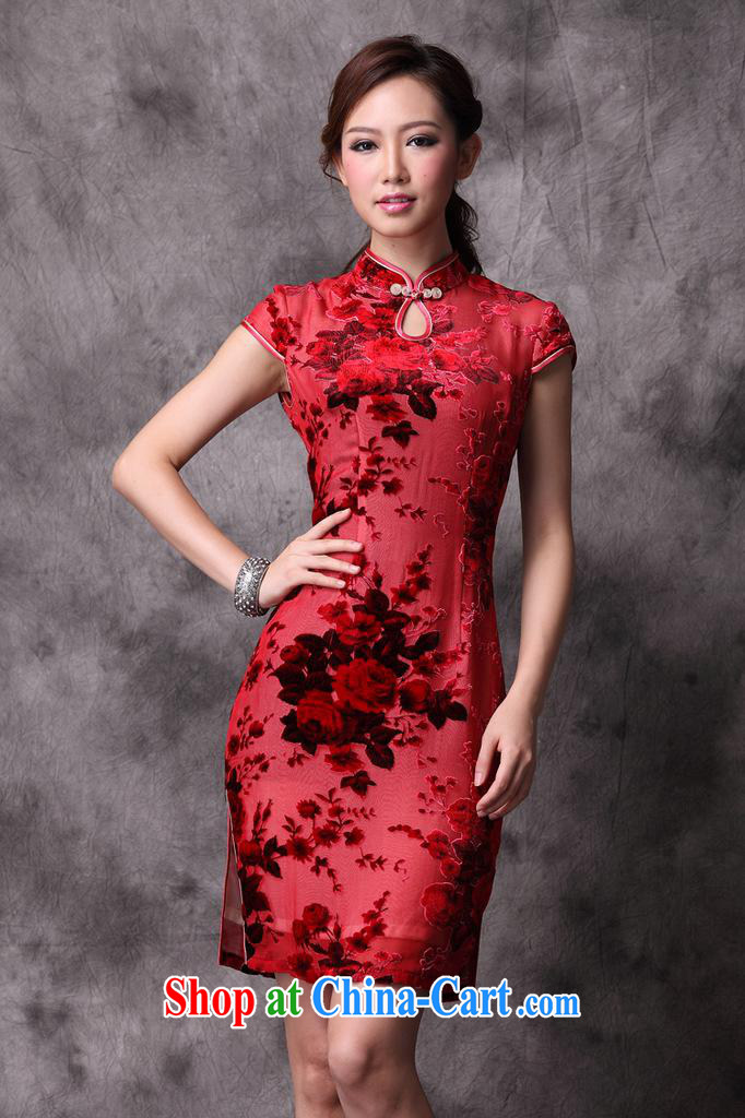 The 2013 can also be spring loaded new Silk red wedding bridal dresses stylish autumn improved upscale retro dresses red M pictures, price, brand platters! Elections are good character, the national distribution, so why buy now enjoy more preferential! Health