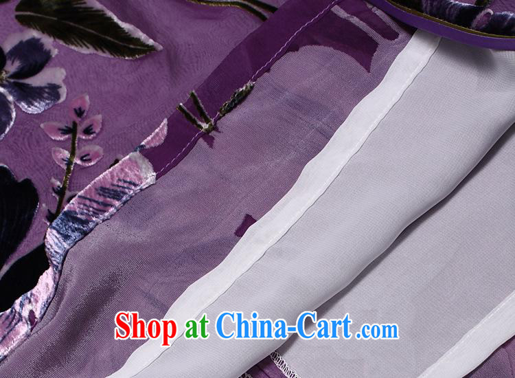 AIDS is also a 2013 spring and summer new improved stylish summer retro short Chinese silk cheongsam bows sauna silk purple M pictures, price, brand platters! Elections are good character, the national distribution, so why buy now enjoy more preferential! Health