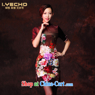The 2013 can also be spring new wool stamp improved retro fashion daily short cheongsam sleeves in figure XXXL
