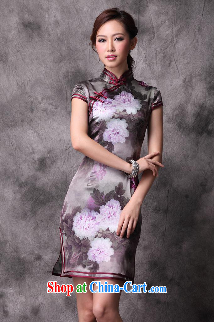 AIDS is also a 2013 spring and summer new heavy silk Chinese Peony cheongsam the code improved retro daily figure XXXL pictures, price, brand platters! Elections are good character, the national distribution, so why buy now enjoy more preferential! Health