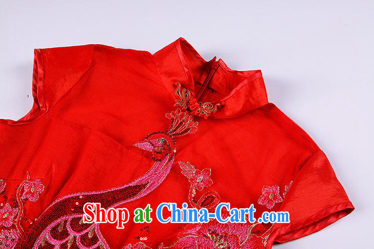 Fall/Winter new improved stylish Web yarn embroidery, banquet long cheongsam Shenzhen factory wholesale/mixed batch red XXL pictures, price, brand platters! Elections are good character, the national distribution, so why buy now enjoy more preferential! Health