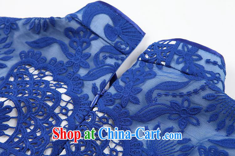 Spring and Summer new high-end Openwork embroidery improved fashion cheongsam dress big beauty Factory Shenzhen wholesale green XXXL pictures, price, brand platters! Elections are good character, the national distribution, so why buy now enjoy more preferential! Health