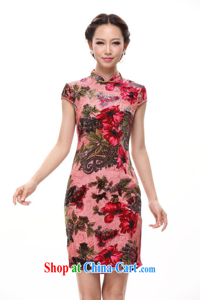 Spring 2013 New Silk Cheongsam wedding retro bows dress sauna silk improved stylish autumn cheongsam dress female toner flag M pictures, price, brand platters! Elections are good character, the national distribution, so why buy now enjoy more preferential! Health