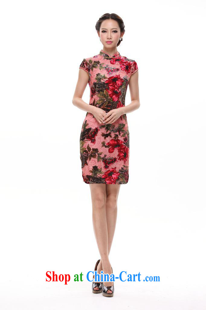 Spring 2013 New Silk Cheongsam wedding retro bows dress sauna silk improved stylish autumn cheongsam dress female toner flag M pictures, price, brand platters! Elections are good character, the national distribution, so why buy now enjoy more preferential! Health
